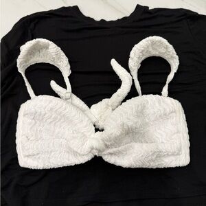 Montce White Textured Tank Top